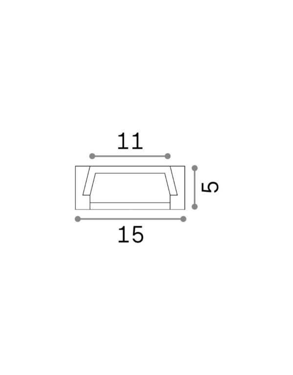 SLOT SUR D15xD5 2000 mm WH - 1-ID203089