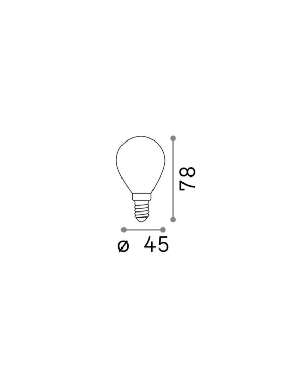 E14 SFERA 4W 4000K CRI80 BIANCO - 1-ID253411