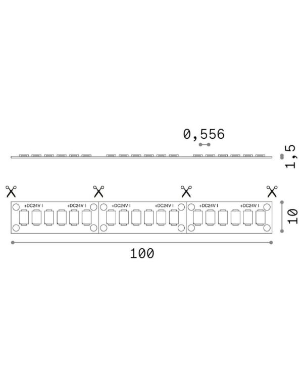 STRIP LED 180 SMD 40W/M 4000K CRI90 IP20 - 1-ID253893