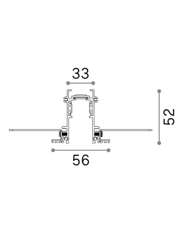 EGO PROFILE RECESSED 1000 mm BK - 1-ID258171