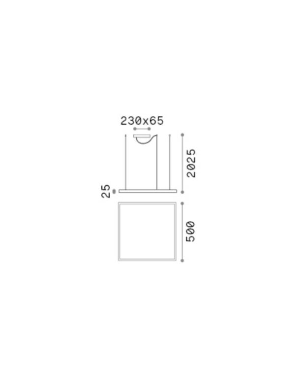 ORACLE SLIM SP D050 SQUARE 3000K ON-OFF WH - 1-ID259154