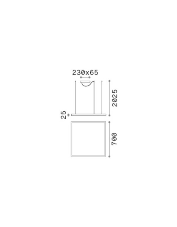 ORACLE SLIM SP D070 SQUARE 3000K ON-OFF WH - 1-ID259178