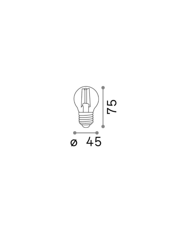 E27 SFERA 4W 2700K CRI80 TRASP - 1-ID271637
