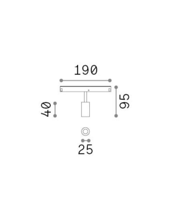 EGO TRACK SINGLE 03W 3000K DALI WH - 1-ID286402