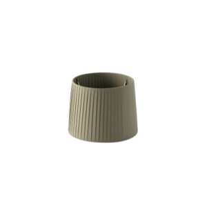 RIBBONED SHADE E27 o215*160*o190 GREEN - 1-FR2P0617