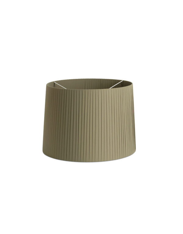 RIBBONED SHADE E27 o500*350*o450 GREEN + DIFFUSER - 1-FR2P0647