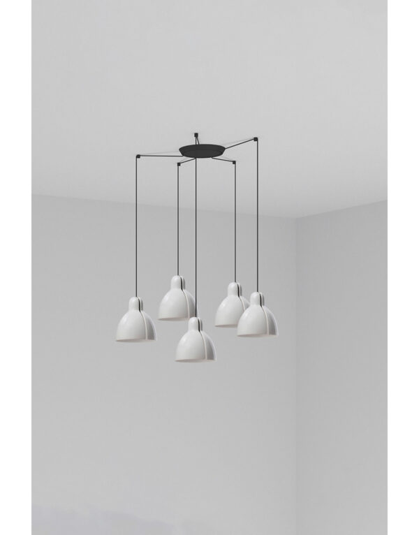 VENICE PENDANT WHITE o160 1x E27 5L - 1-FR64255-111-5L