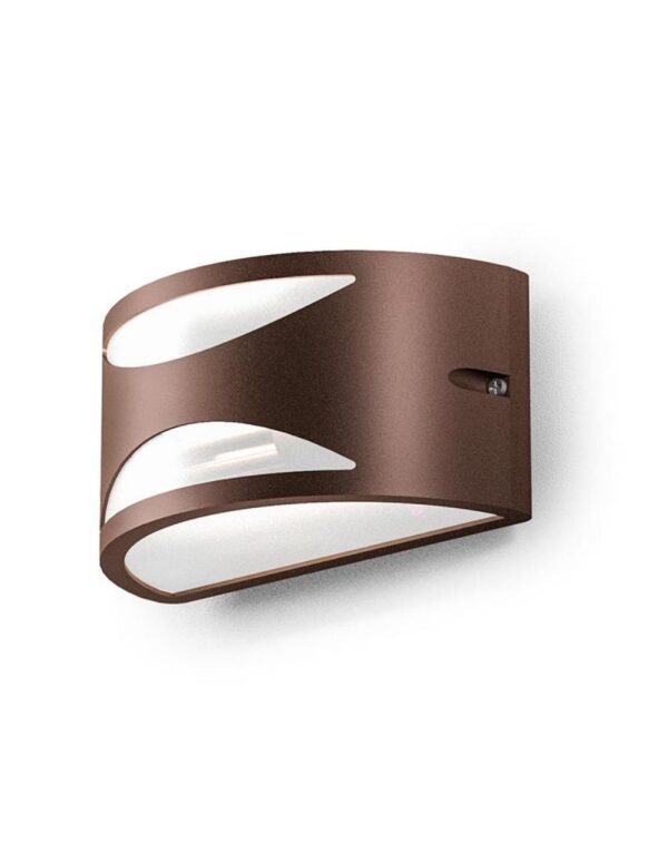 GES1042 Applique alluminio marrone. 1xE27. - 1-GL142580