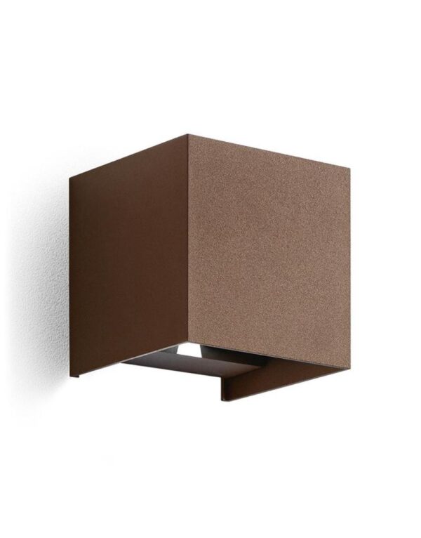 GES864N Applique alluminio ruggine. 2x5W.4000K - 1-GL127907