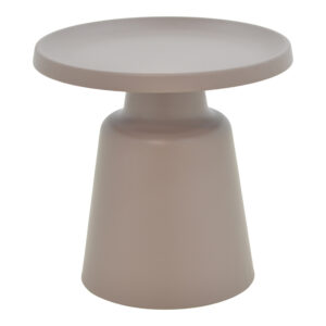 Βοηθητικό τραπέζι Ginoze Inart cappuccino μέταλλο Φ50x50εκ - 029-000273