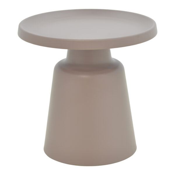 Βοηθητικό τραπέζι Ginoze Inart cappuccino μέταλλο Φ50x50εκ - 029-000273