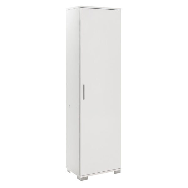 Ντουλάπι-στήλη Chad1 pakoworld λευκό gloss 45x32x169εκ - 039-000154