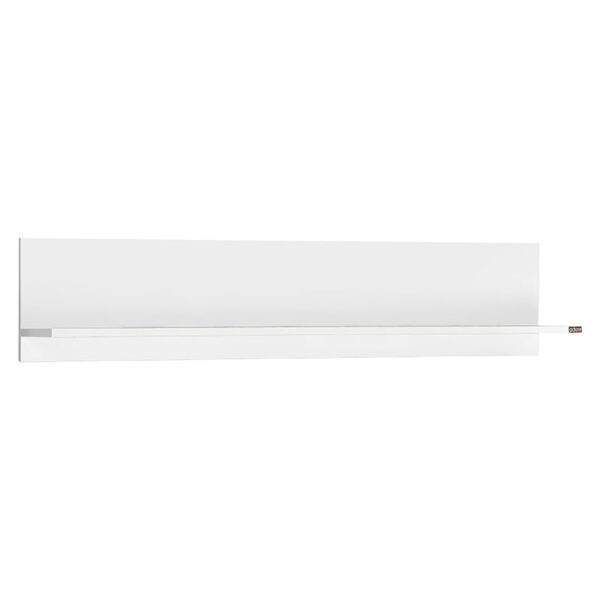 Ραφιέρα Pico pakoworld λευκό gloss 120x20x25εκ - 039-000170