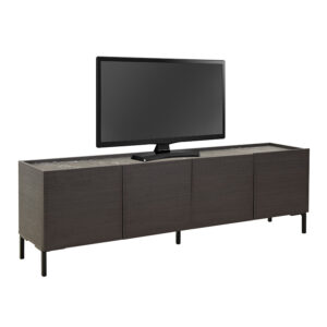 Έπιπλο τηλεόρασης Calliope pakoworld wenge-μαύρο μαρμάρου 180x44x57εκ - 039-000184