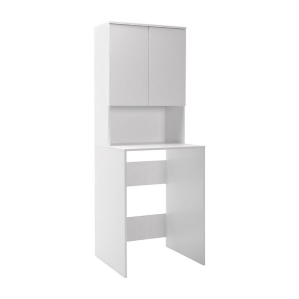 Έπιπλο πλυντηρίου Ryda pakoworld μελαμίνης λευκό 65x60x182εκ - 039-000192