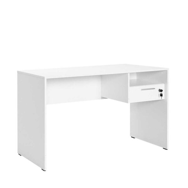 Γραφείο εργασίας Concept I pakoworld σε λευκή diamont απόχρωση 120x60x75εκ - 039-000195