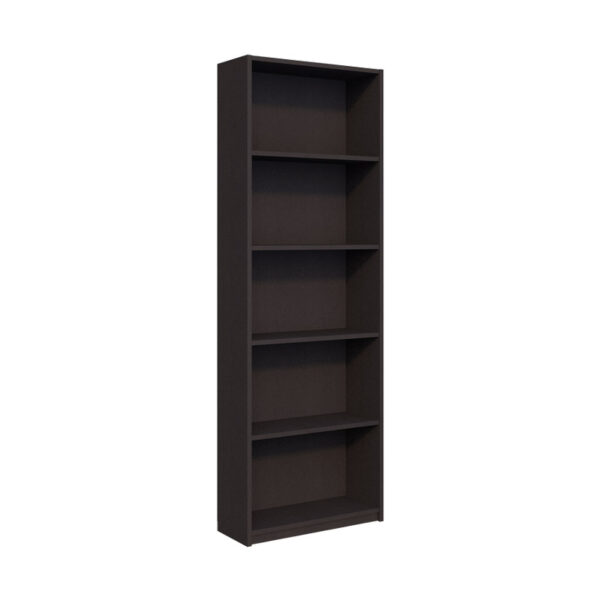 Βιβλιοθήκη Max pakoworld σε ανθρακί απόχρωση 58x23x170εκ - 039-000202