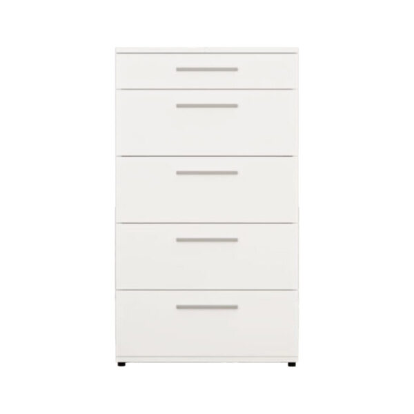 Συρταριέρα Lacci  pakoworld σε λευκή απόχρωση 60x44x108εκ - 039-000208