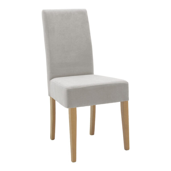 Καρέκλα Ditta pakoworld ύφασμα γκρι-πόδι sonoma 44x56x96εκ - 047-000061