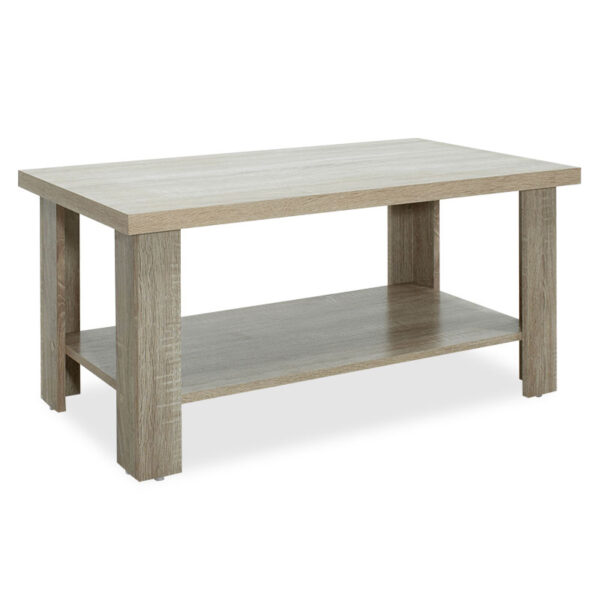 Τραπέζι σαλονιού RIANO pakoworld χρώμα sonoma 89,5x49,5x42,5εκ - 049-000024