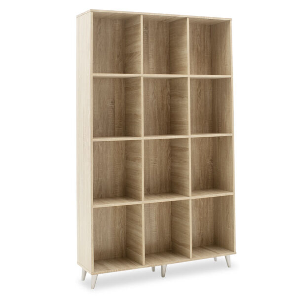 Βιβλιοθήκη FIRENZE pakoworld χρώμα sonoma 107x28,6x178εκ - 049-000045