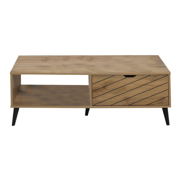 Τραπέζι σαλονιού Thelma pakoworld sonoma μελαμίνης 120x60x41.6εκ - 049-000098