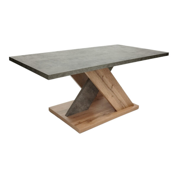 Τραπέζι σαλονιού Solange pakoworld σε γκρι-sonoma απόχρωση 110x55x47.5εκ - 049-000102
