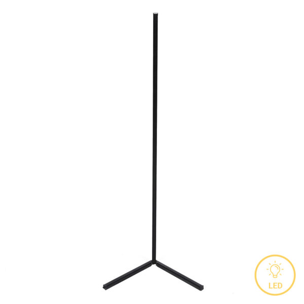 Φωτιστικό δαπέδου Esthetic pakoworld LED μαύρο 30x2x120εκ - 071-001527