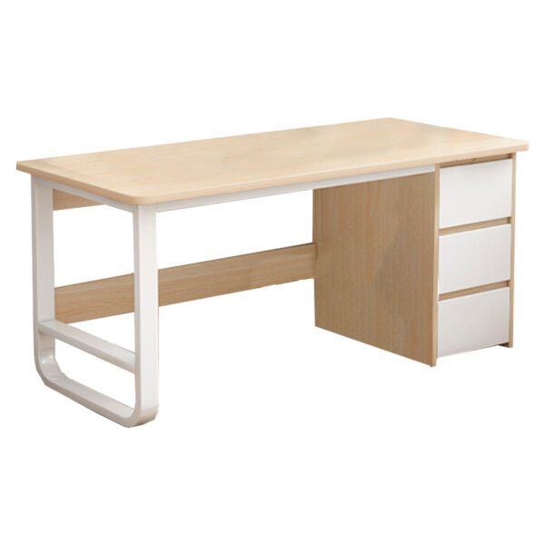 Γραφείο Salto pakoworld με συρταριέρα MDF φυσικό-λευκό 120x48x74εκ - 072-000068