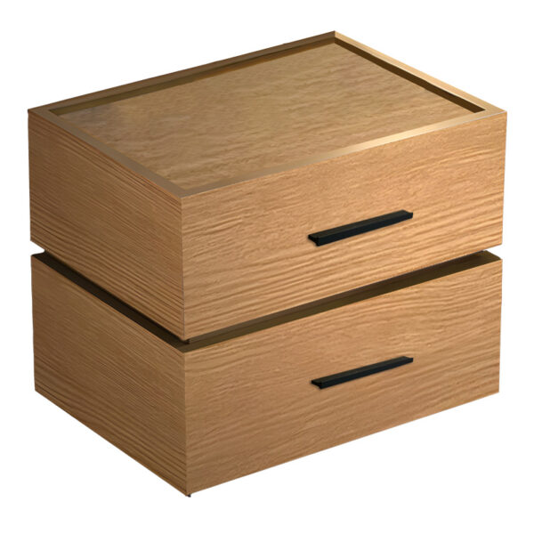 Κομοδίνο Sonlen pakoworld mdf σε oak απόχρωση 60x40x44.5εκ - 072-000140