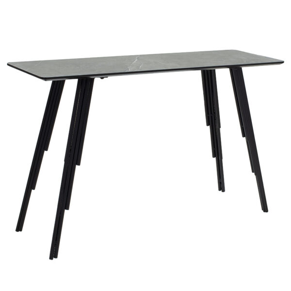 Κονσόλα Lifo pakoworld MDF ανθρακί cement-μαύρο 120x40x75εκ - 096-000028