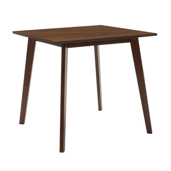 Τραπέζι Benson pakoworld MDF σε καρυδί απόχρωση 80x80x75εκ - 097-000001
