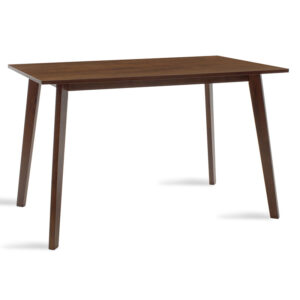 Τραπέζι Benson pakoworld MDF σε καρυδί απόχρωση 120x75x75εκ - 097-000003