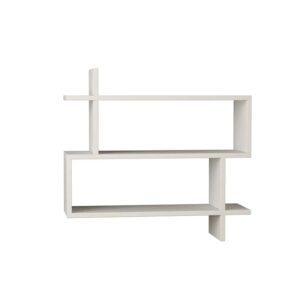 Ραφιέρα Paralel pakoworld χρώμα λευκό 70x22x65,5εκ - 119-000773