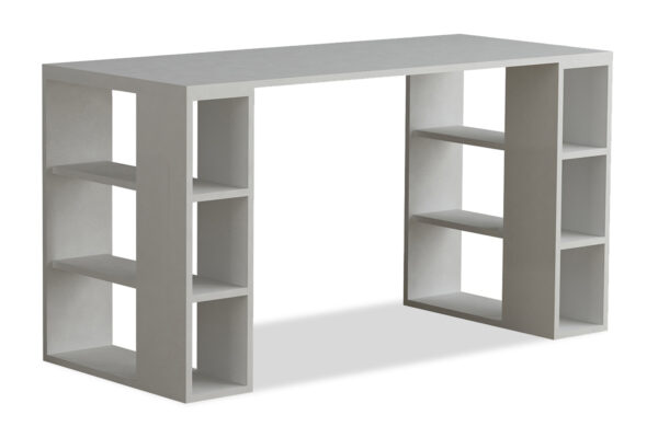 Γραφείο Colmar pakoworld χρώμα λευκό 140x60x75εκ - 119-000837