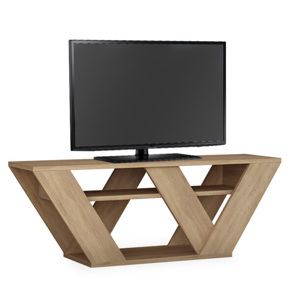Έπιπλο τηλεόρασης Pipralla pakoworld φυσικό 110x30x40εκ - 119-000968