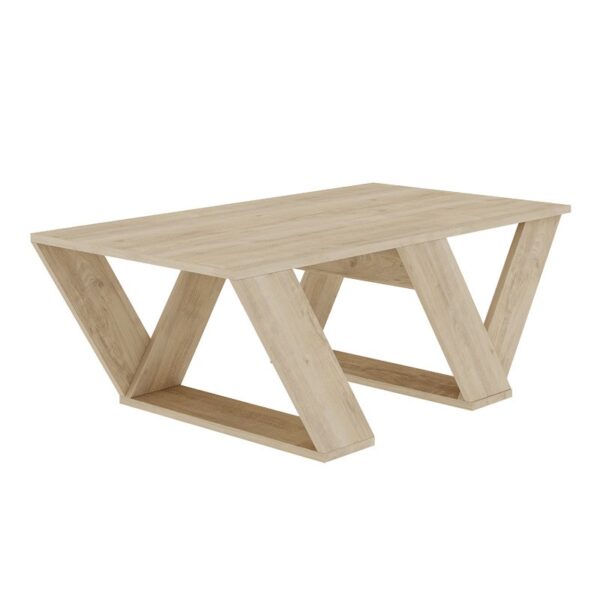 Τραπέζι σαλονιού Pipra pakoworld σε χρώμα φυσικό 110x60x40 - 119-001196