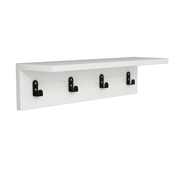 Κρεμάστρα Mulan pakoworld χρώμα λευκό  60x16x14.5εκ - 120-000035