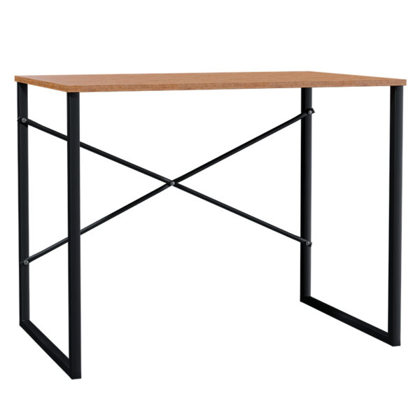 Γραφείο Zayn pakoworld χρώμα καρυδί - μαύρο 90x60x70εκ - 120-000053