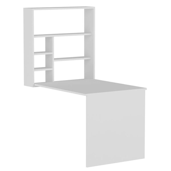 Γραφείο τοίχου ανοιγόμενο Ravin pakoworld λευκό 63x90x154εκ - 120-000084