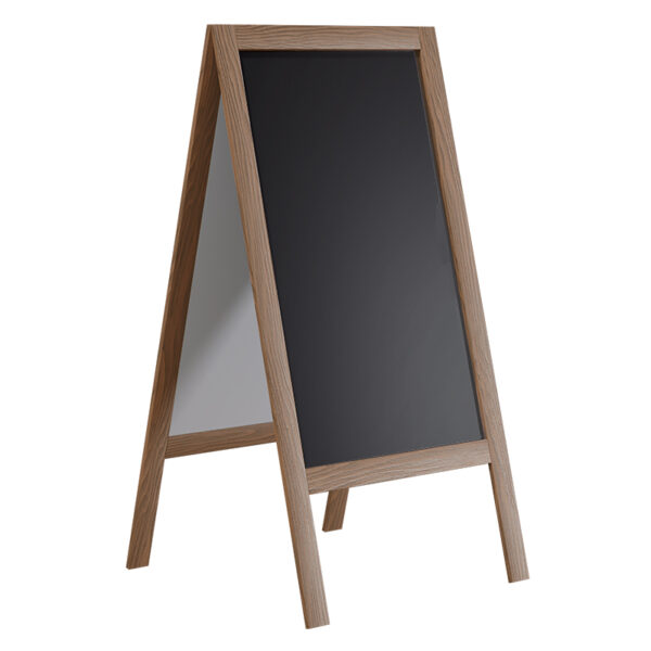 Stand μενού Felex pakoworld καρυδί-μαύρο 50x25x100εκ - 120-000162