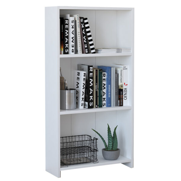 Χαμηλή βιβλιοθήκη Ferma pakoworld λευκό 56x20x108εκ - 120-000195