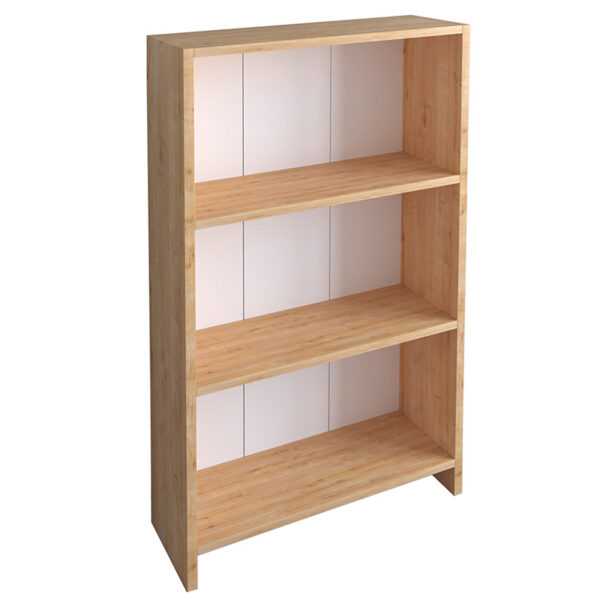 Βιβλιοθήκη Ferma pakoworld sonoma-λευκό 56x20x108εκ - 120-000255