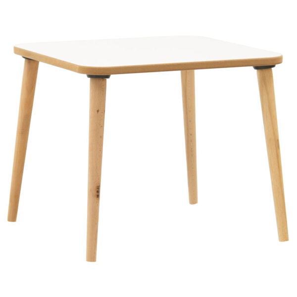 Παιδικό τραπεζάκι Jerry pakoworld λευκό-φυσικό 50x50x43εκ - 120-000291