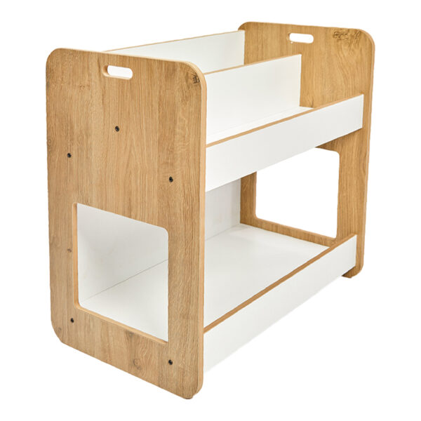 Ραφιέρα Dovere pakoworld φυσικό-λευκό mdf 56x34x55εκ - 120-000419