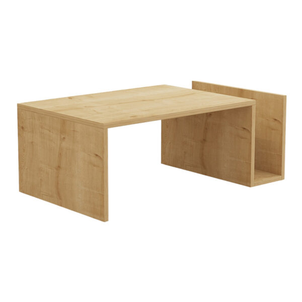 Τραπέζι σαλονιού Poko pakoworld σε oak απόχρωση 86.8x50x32,4εκ - 120-000505