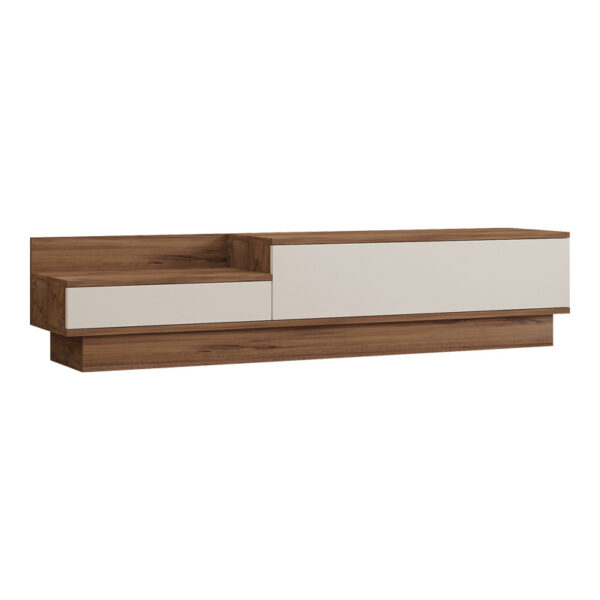Έπιπλο τηλεόρασης Eclipse pakoworld σε κρεμ-oak απόχρωση 160x35x35εκ - 120-000533