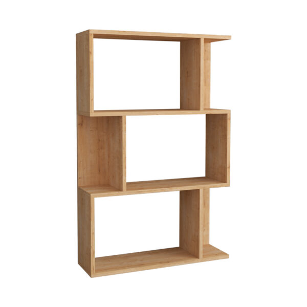 Βιβλιοθήκη Kadu pakoworld σε oak απόχρωση  72x22x108εκ - 120-000614