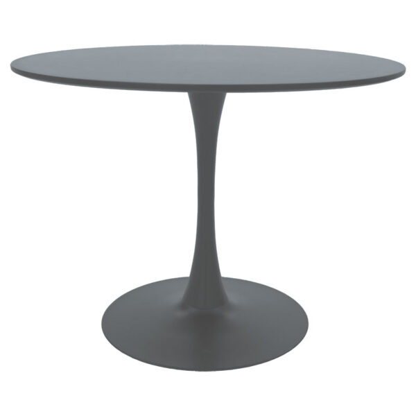 Τραπέζι Balou pakoworld MDF ανθρακί ματ Φ100x75εκ - 127-000095