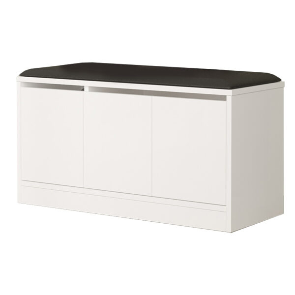 Παπουτσοθήκη-Σκαμπό Firefly pakoworld λευκό 89.5x35.5x46εκ - 176-000099